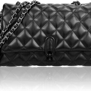 Small Purses for Women Quilted Crossbody Bags Ladies Trendy Shoulder Handbags Qu